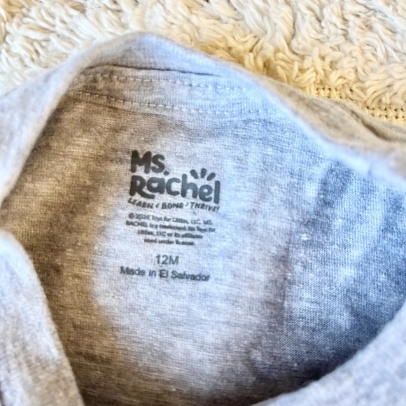 In My Ms Rachel Era grey cotton baby t-shirt size 12 months - Picture 2 of 4